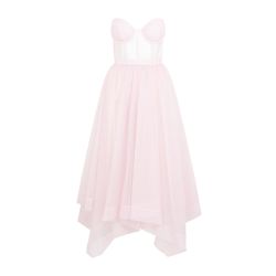 Alexander Mcqueen Ärmelloses Bustier-midikleid - Pink & Lila von alexander mcqueen
