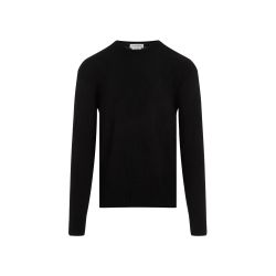 Alexander Mcqueen Herrenpullover Aus Schwarz Baumwolle Mit Totenkopf von alexander mcqueen