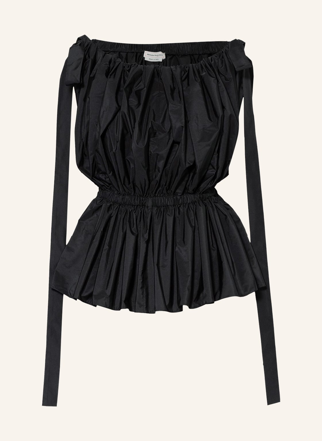 Alexander Mcqueen Off-Shoulder-Bluse schwarz von alexander mcqueen