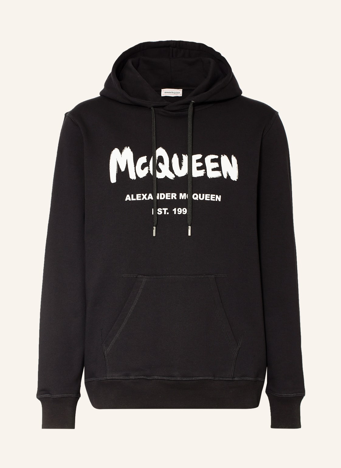 Alexander Mcqueen Oversized-Hoodie schwarz von alexander mcqueen