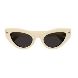 Alexander Mcqueen Schicke Damen-sonnenbrille In Weißem Acetat von alexander mcqueen