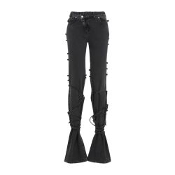 Alexander Mcqueen Schwarze Baumwolljeans Für Damen von alexander mcqueen