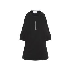 Alexander Mcqueen Schwarzes Baumwoll-oberteil Für Damen von alexander mcqueen