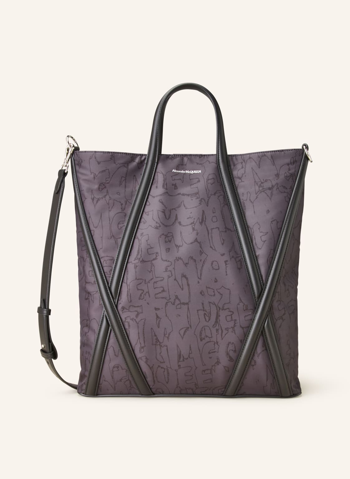 Alexander Mcqueen Shopper Harnes schwarz von alexander mcqueen