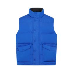 Alexander Mcqueen Ultramarinblaue Steppweste - Herren Polyesterjacke In Blau von alexander mcqueen