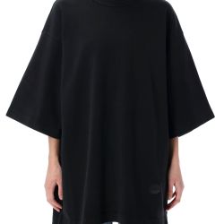 Alexander Wang Oversized T-shirt In Verwaschenem Schwarz von alexander wang