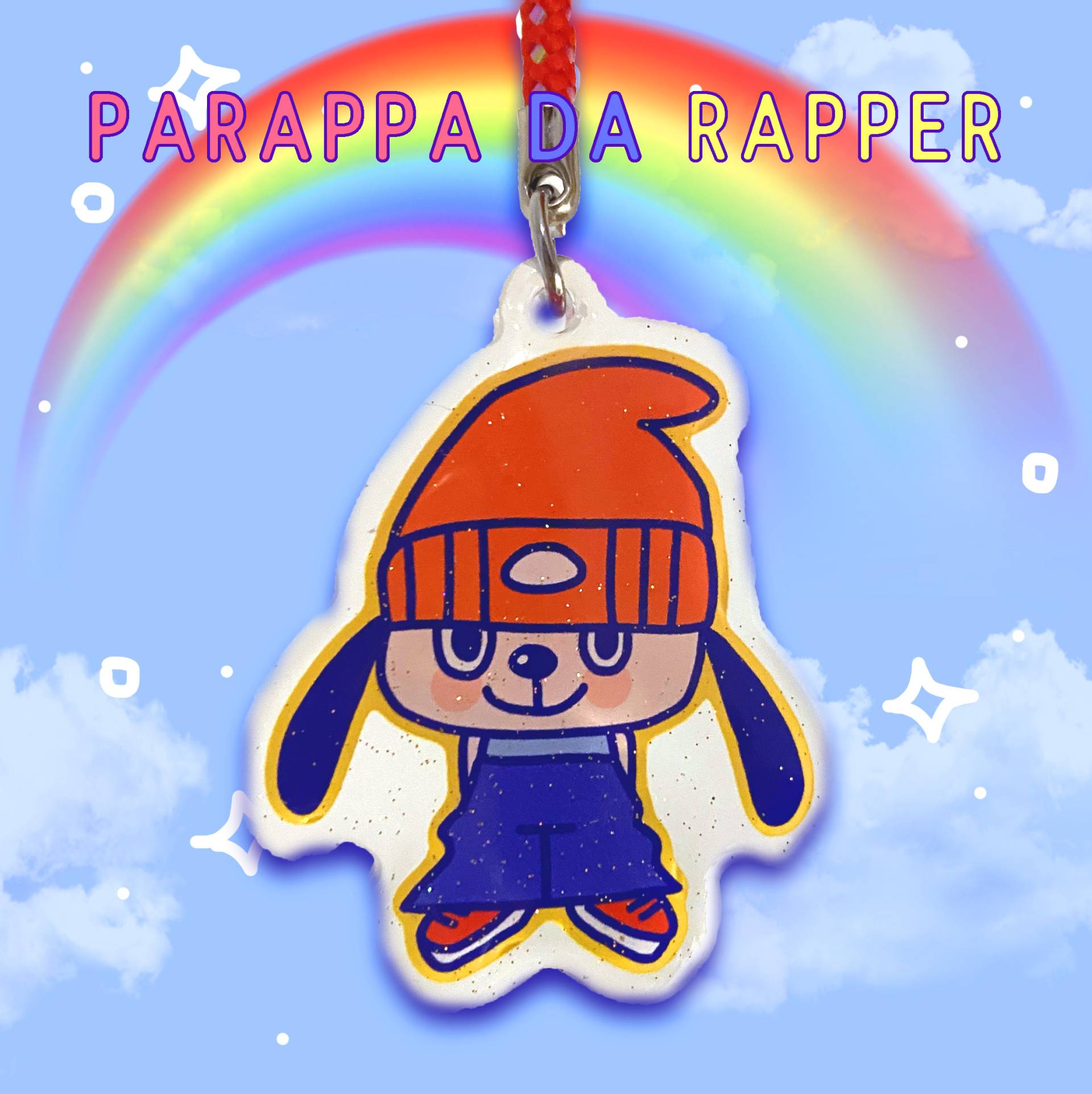 "Parappa Der Rapper "Glücksbringer 2" Epoxy Acryl Anhänger." von alexbeeza