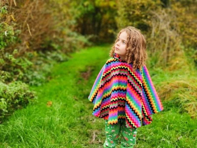 Hippie Kinder Fleeceponcho Mit Pixie Kapuze, Poncho, Mädchenkleidung, Jungenkleidung, Hippiegeschenk, Hippiekleinkindkleidung von alfieandalice