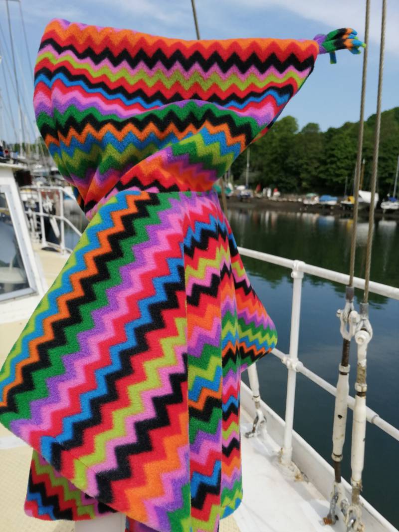 Hippie Poncho Mit Pixie Kapuze Und Regenbogen Streifen, Babykleidung, Baby Geschenk, Kleinkind Kleidung von alfieandalice