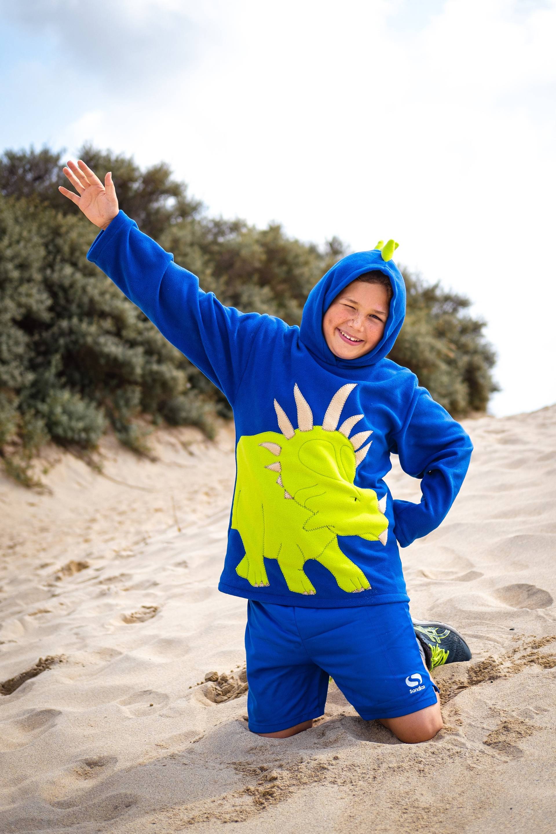 Styracosaurus Dinosaurier Spike Hoodie, Kinder Benutzerdefinierte Stachel Geburtstag Geschenk von alfieandalice