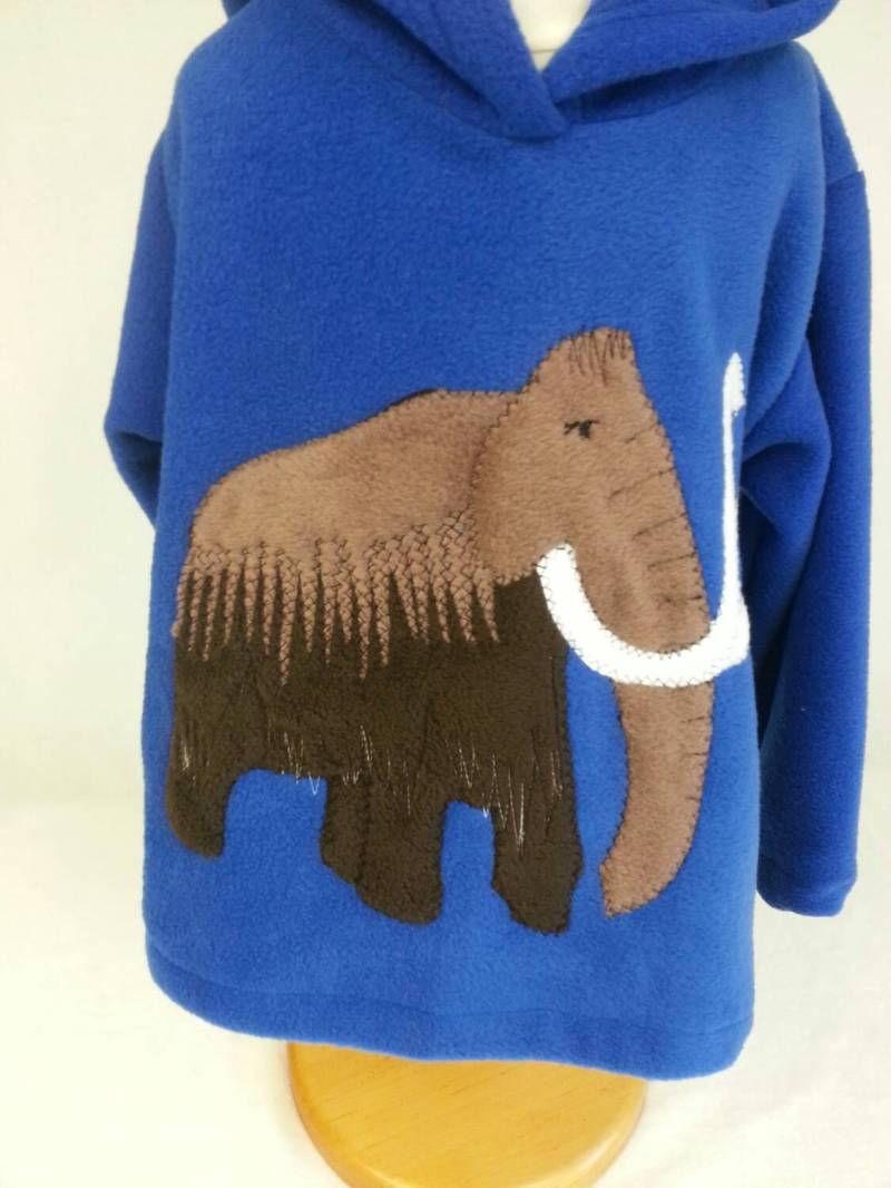 Wolle Mammut Hoodie, Kinder Sweatshirt, Dino Spiked Spiky Geschenk, Erwachsene Hoody. T von alfieandalice