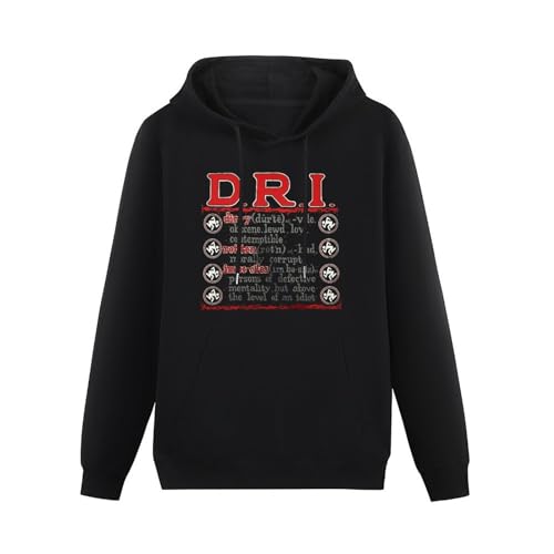 D.R.I. Definition Dirty Rotten Imbeciles Crossover S.O.D. Hoodies Long Sleeve Pullover Loose Hoody Mens Sweatershirt Size 3XL von algem