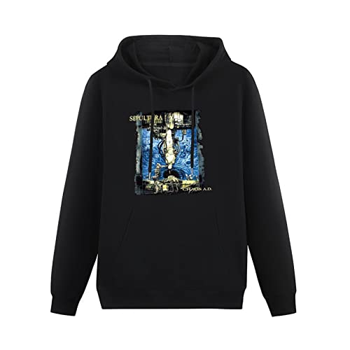 Sepultura Chaos A.D. Album Cover Art Hoodies Long Sleeve Pullover Loose Hoody Mens Sweatershirt Size L von algem