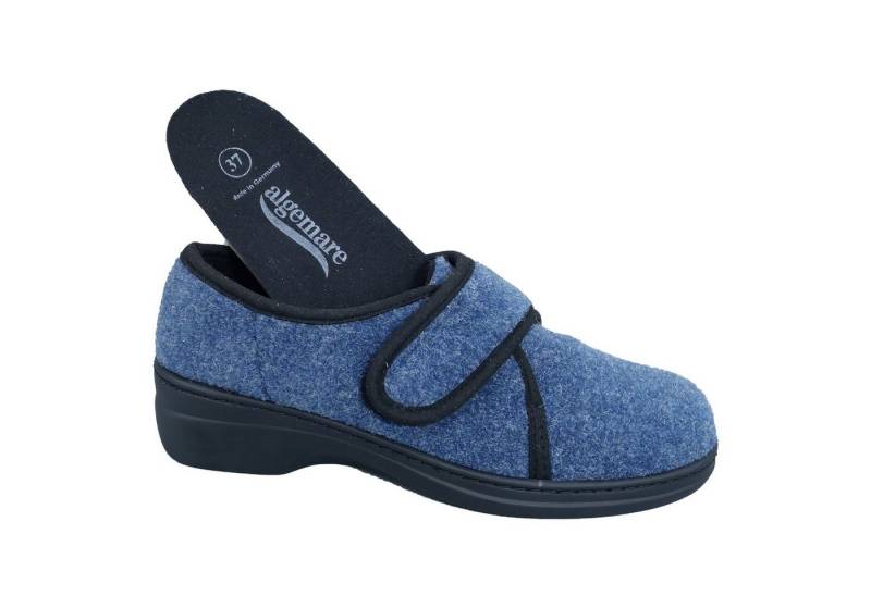 algemare Algemare Damen Filz Hausschuh 8321-8118 atlantik blau Hausschuh von algemare