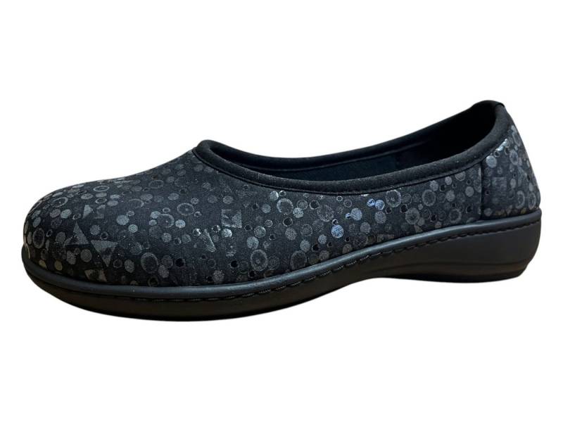 algemare Algemare Damen Hausschuh 8214-0173 nero punto Hausschuh von algemare