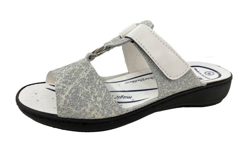 algemare Algemare Damen Pantolette 3468-e18 eis weiß nappino Clog von algemare