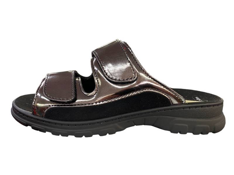 algemare Algemare Damen Pantolette SUPERWEIT-STRETCH 4352-9999 metallic Clog von algemare