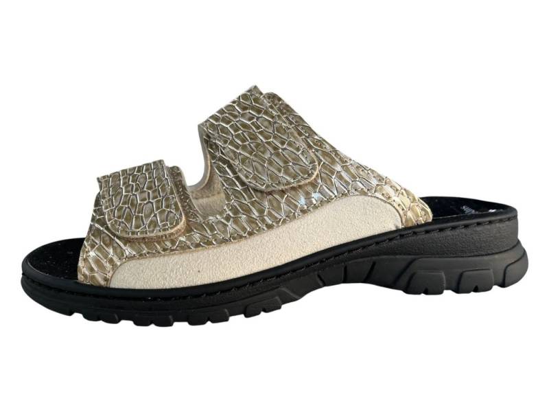 algemare Algemare Damen Pantolette SUPERWEIT-STRETCH 4353-3512 nugget gold Clog von algemare