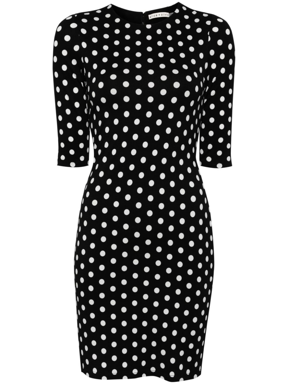 alice + olivia Delora polka dot-print dress - Schwarz von alice + olivia