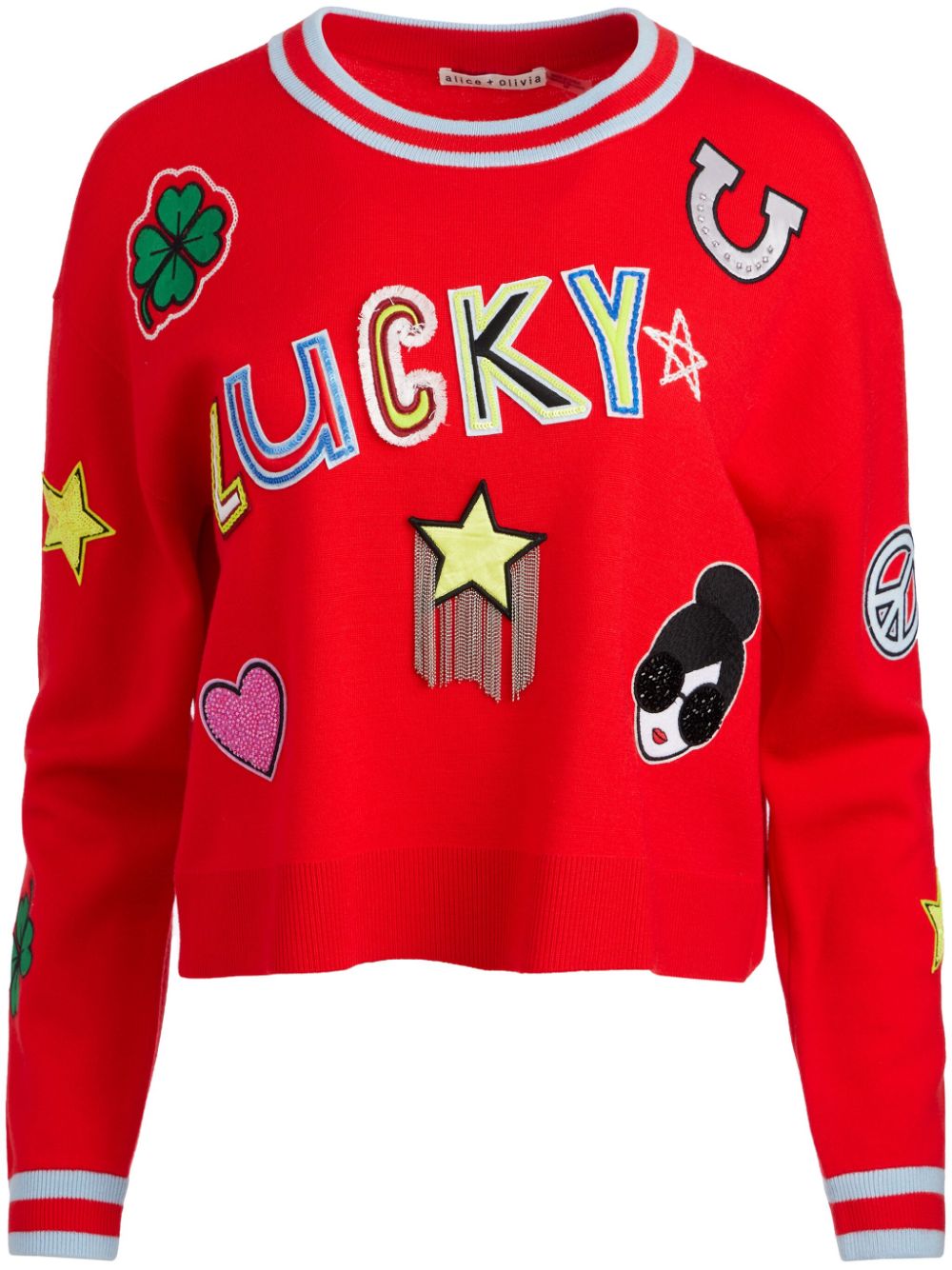 alice + olivia Gleeson Pullover - Rot von alice + olivia