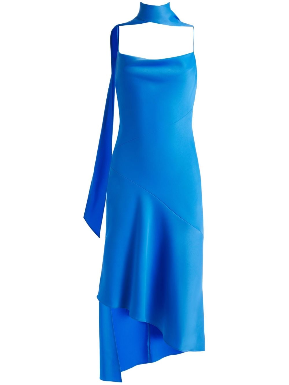 alice + olivia Harmony Midikleid aus Satin - Blau von alice + olivia