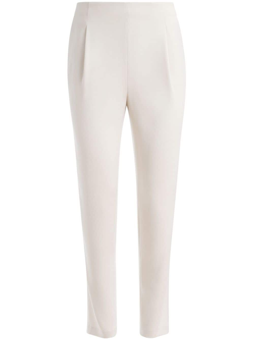 alice + olivia Schmale Hose aus Satin - Weiß von alice + olivia