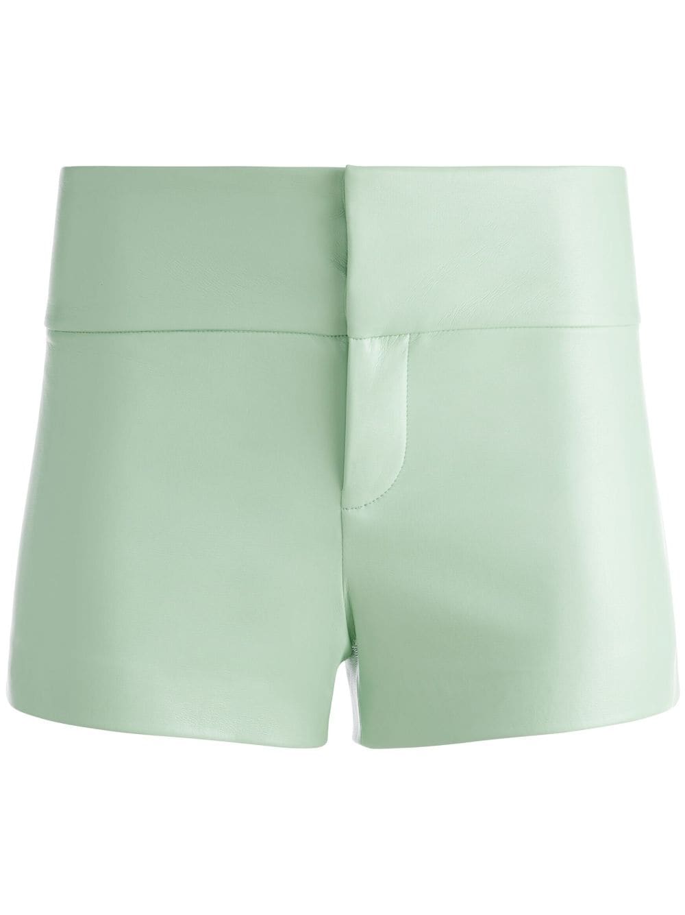 alice + olivia Shorts aus Faux-Leder - Grün von alice + olivia