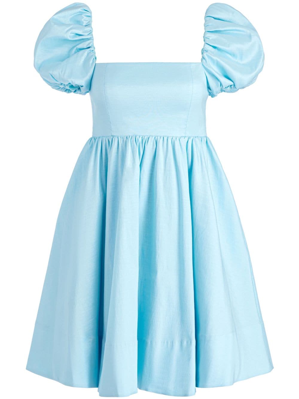 alice + olivia Sharilyn Minikleid mit Puffärmeln - Blau von alice + olivia