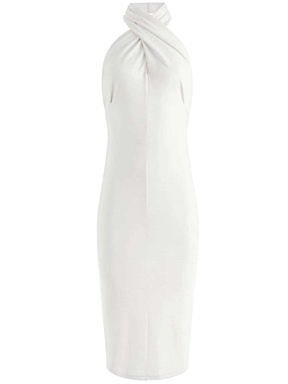 alice + olivia Suellen Neckholder-Kleid - Weiß von alice + olivia