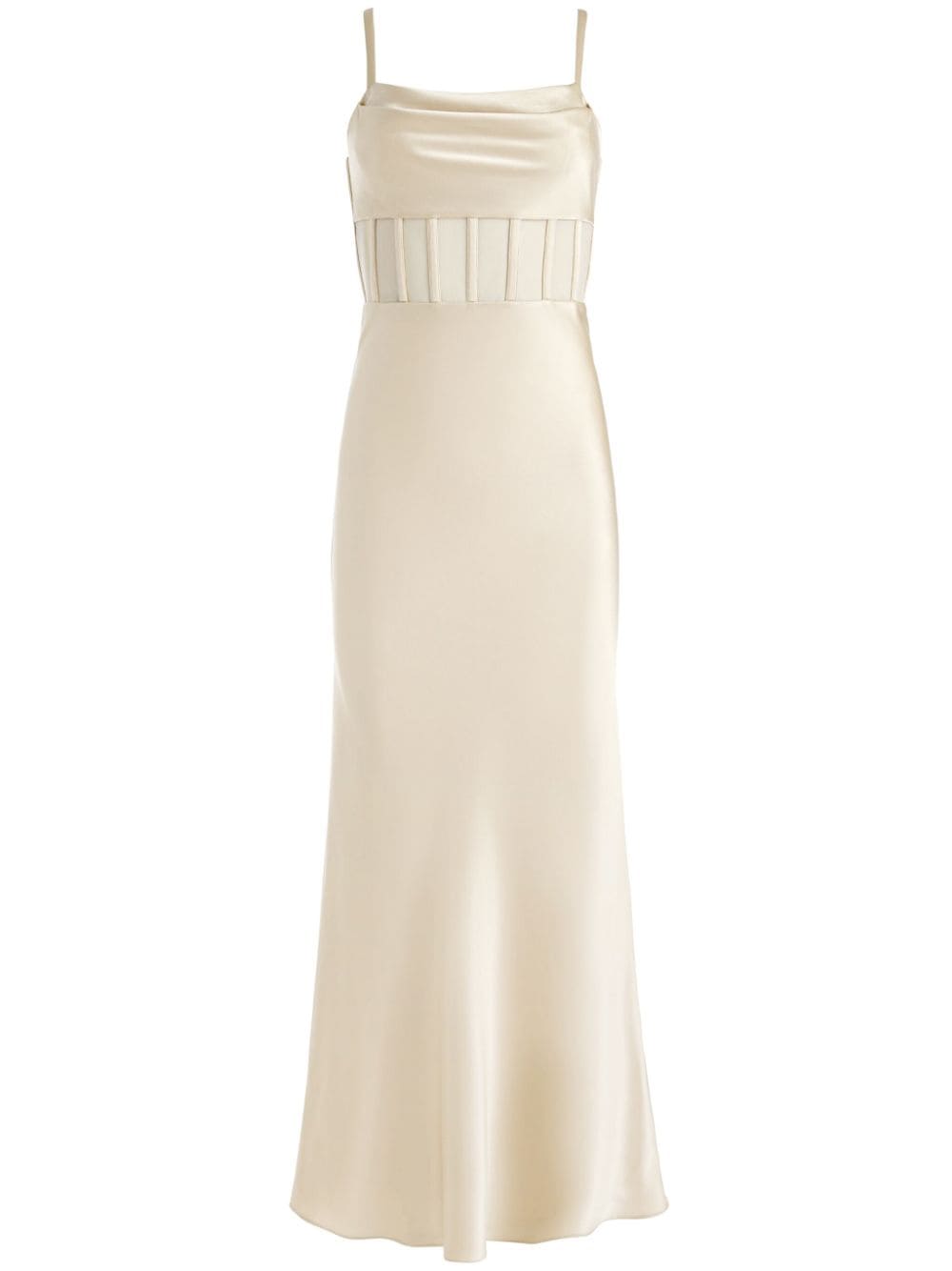 alice + olivia Valentina Maxikleid aus Satin - Nude von alice + olivia