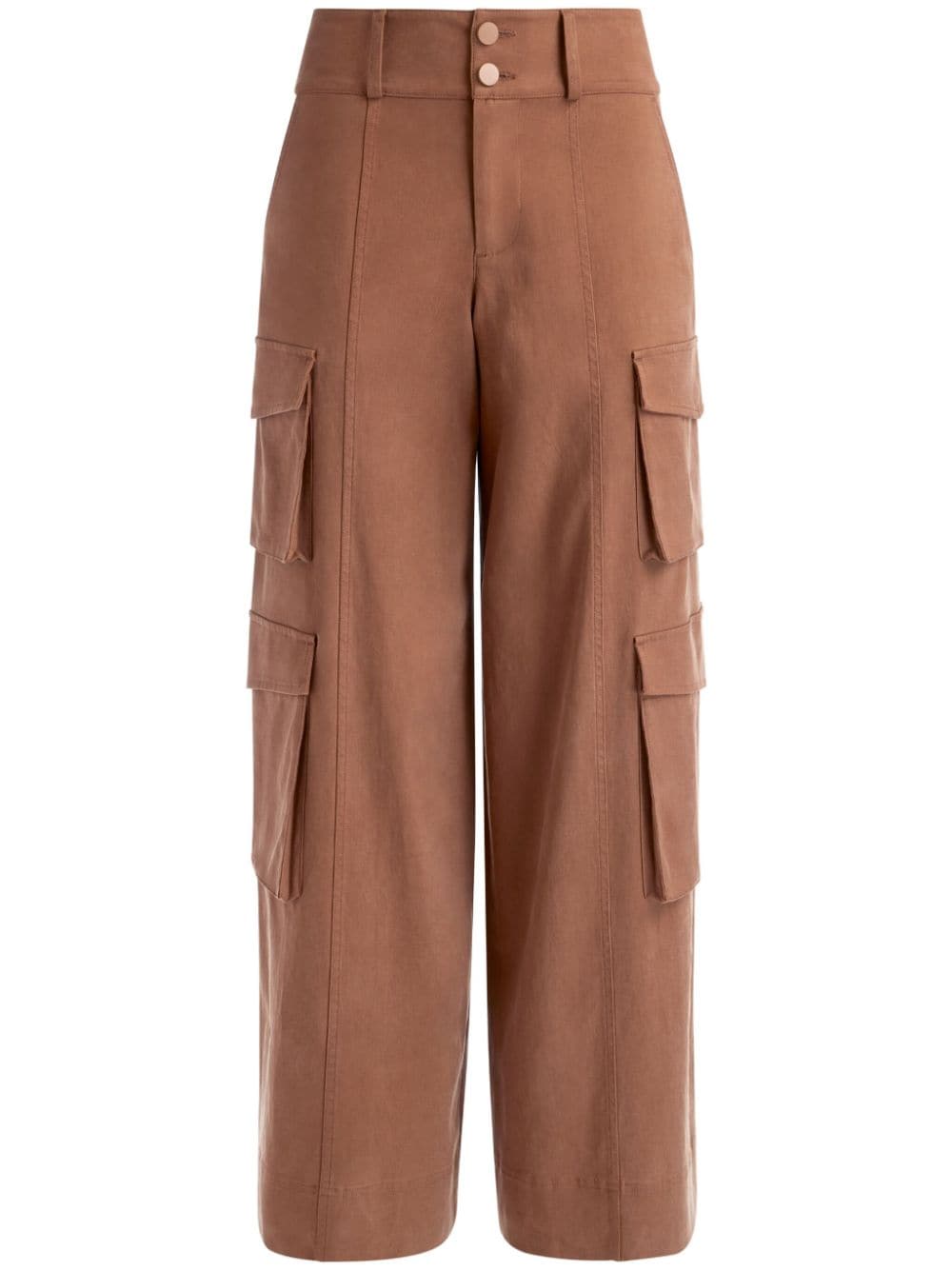 alice + olivia Weite Mame Cargohose - Braun von alice + olivia