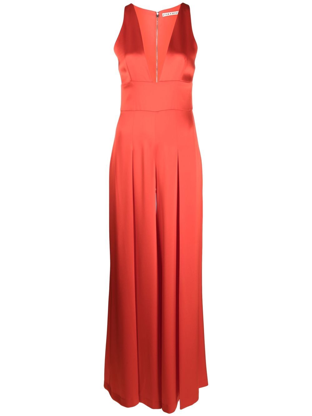 alice + olivia Jumpsuit mit tiefem Ausschnitt - Rot von alice + olivia