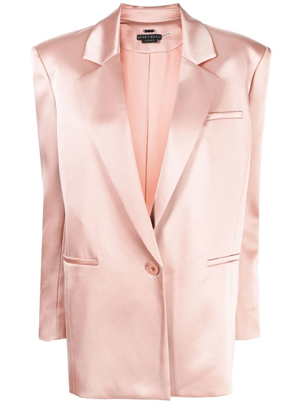 alice + olivia Blazer aus Satin - Rosa von alice + olivia