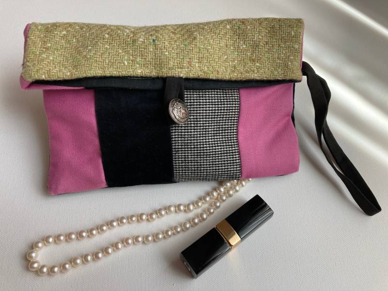 Sale Wolle Patchwork Armband Gadget Tasche Reise Make-Up Beutel Einzigartiges Geschenk von aliceJdesign