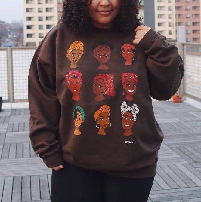 Kopf Wickeln Inspo Rundhalsausschnitt Kopf Wickeln Inspo Rundhalsausschnitt von aliciarobinsonart