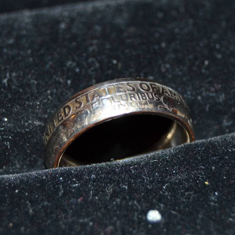 Benutzerdefinierte Regelmäßige Quartal Münze Ring von aliciatboneak