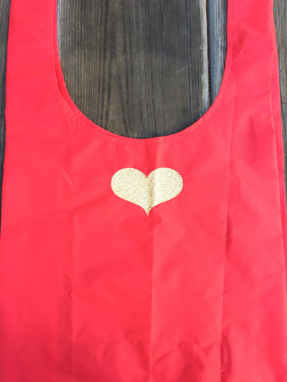 Herz Baggu Tasche | Glitzer Rote Einkaufstasche Wiederverwendbare Umweltfreundliche Geschenkideen Nylon Markttasche von alidesignsSB