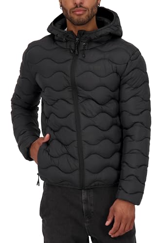 ALIFE AND KICKIN ArianAK A Puffer Jacket - Winterjacke Herren, kurze Übergangsjacke in Daunenoptik, warm gefütterte Steppjacke mit Kapuze Herren Steppjacke, Übergangsjacke moonless XL von alife & kickin