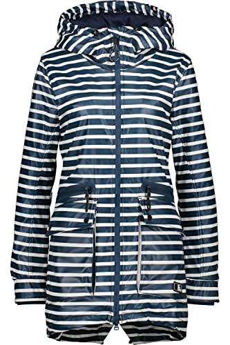 alife & kickin and Kickin Damen AudreyAK B Raincoat Damenjacke rainstyle Jacket XS-XXL, Marine, M von alife & kickin