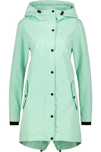 ALIFE AND KICKIN BerniceAK A Parka - Lange Übergangsjacke Damen, Stilvoller Parka-Look, Figurbetonte Passform, Frühlingsjacke mit 2-Wege Reißverschluss Damen Übergangsjacke, Jacke fresh mint XXL von alife & kickin