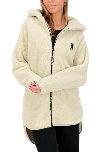 ALIFE AND KICKIN CassidyAK G Teddy Sweat Jacket Damen Sweatjacke, Jacke creme XL von alife & kickin