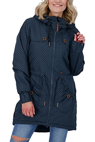 ALIFE AND KICKIN CharlotteAK A Coat Damen Winterjacke, gefütterte Jacke marine dots L von alife & kickin