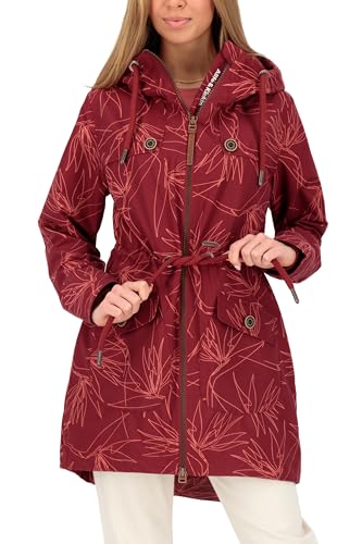 ALIFE AND KICKIN CharlotteAK B Parka - Jacke Damen Übergangsjacke,Lange Frühlingsjacke Damen mit Kapuze, Leicht Gefütterte Kapuzenjacke Damen Übergangsjacke, Jacke cranberry juice M von alife & kickin