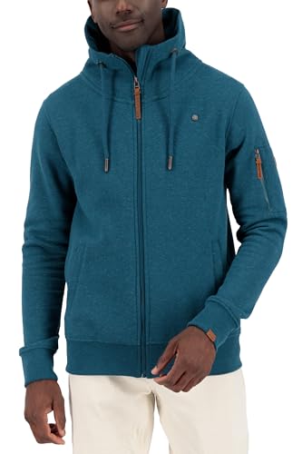 ALIFE AND KICKIN EliasAK A Sweat Jacket Herren Sweatjacke, Jacke tidal teal melange XXXL von alife & kickin