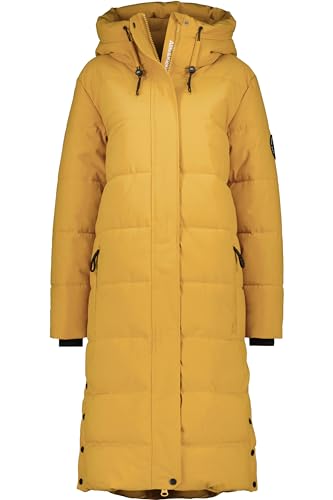 ALIFE AND KICKIN KatiaAK A Puffer Coat - Winterjacke Damen mit Kapuze, langer Wintermantel in Daunenoptik, warme Steppjacke, Damen Winter Oberbekleidung Damen Steppjacke, Winterjacke camel S von alife & kickin
