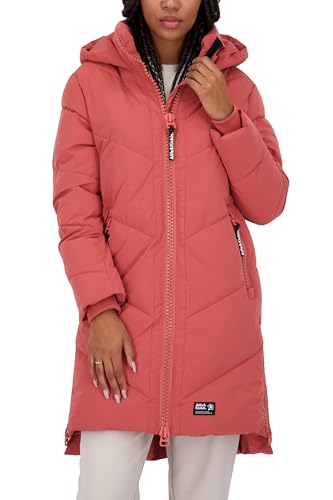 ALIFE AND KICKIN LunaAK A Coat - Winterjacke Damen, Warm Gefütterte Steppmantel mit Kapuze, Langer Wintermantel in Daunenoptik, Praktischer 2-Wege Zip Damen Winterjacke, Jacke astro dust S von alife & kickin