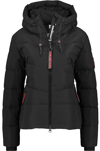 ALIFE AND KICKIN MicaelaAK A Puffer Jacket - Winterjacke Damen mit kapuze, warme Steppjacke, gefüttert in Daunenoptik, kurze vegane Damen Winterjacke Damen Steppjacke, Winterjacke moonless XL von alife & kickin