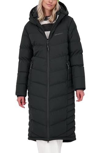 ALIFE AND KICKIN NinaAK A Puffer Coat - Winterjacke Damen, Warm Gefütterter Steppmantel mit Kapuze, Modische Lange Puffer Jacke in Daunenoptik, Damen Winterjacke, Jacke moonless XS von alife & kickin