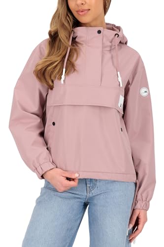 ALIFE AND KICKIN NiviaAK A Jacket - Kurze Übergangsjacke Damen, Leichte Kapuzenjacke mit Hohem Kragen und Kängurutasche, Stylische Frühlings- und Sommerjacke Damen Übergangsjacke, Jacke blush L von alife & kickin