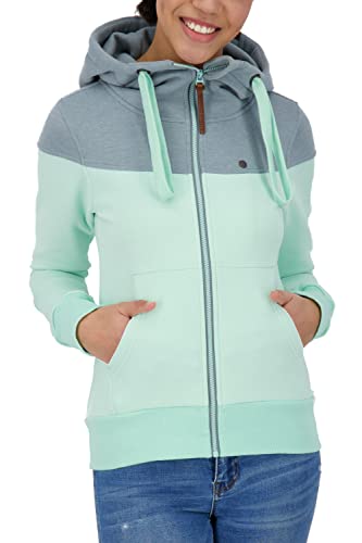 ALIFE and Kickin PalinaAK A Sweatjacket Damen Kapuzensweatjacke, Sweatjacke Mint Melange S von alife & kickin